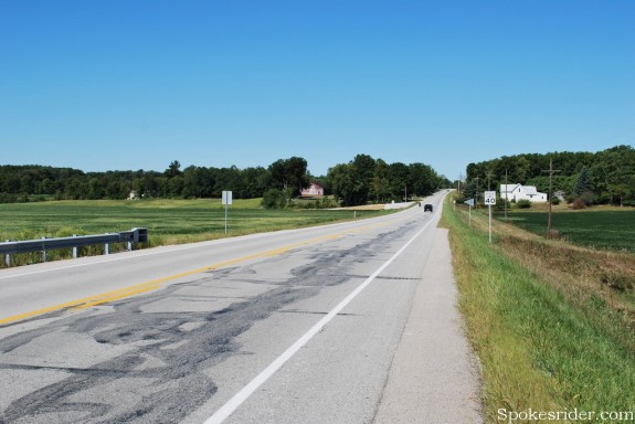 Leaving the Greens Fork valley on SR-38