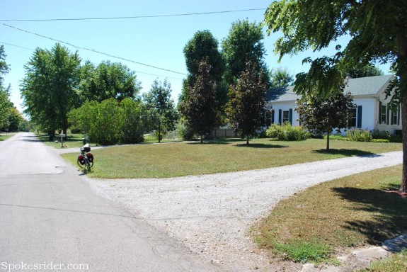 On Boundary Street in Cambridge City, Indiana